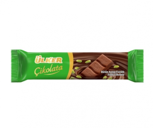 ÜLKER (1405-08) PISTACHIO BATON CHOCOLATE 30 G * 14
