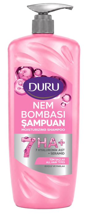 DURU SHAMPOO 900 ML STRONG & SHINY * 12 (PINK)