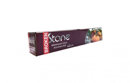 АЛЮМИНИЕВАЯ ФОЛЬГА BROKEN STONE 45CM 800GR С КОРОБКОЙ*16