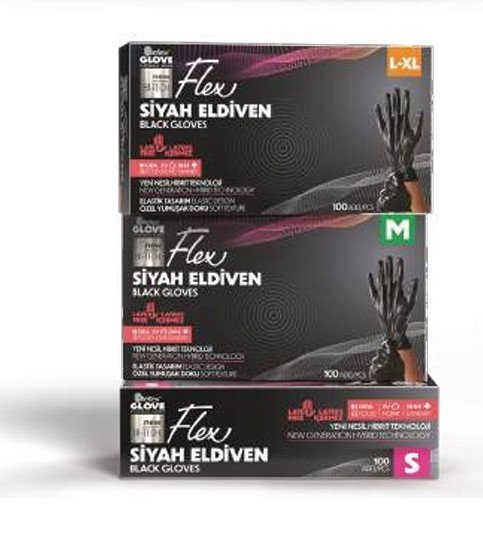 REFLEX FLEX 100 LÜ SİYAH (L/XL) ELDİVEN*20