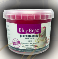 BLUE BEAD 1 KG FUŞYA ŞEKER HAMURU*12