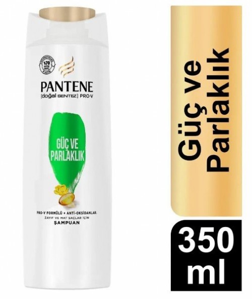 PANTENE ŞAMPUAN 350ML DOĞAL SENTEZ GÜÇ VE PARLAKLIK *6