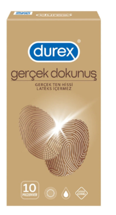 DUREX PREZERVATİF 10 LU GERÇEK DOKUNUŞ*12