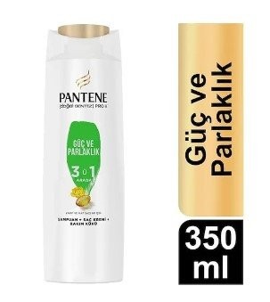 PANTENE ŞAMPUAN 350ML GÜÇLÜ PARLAKLIK 3 Ü 1*6