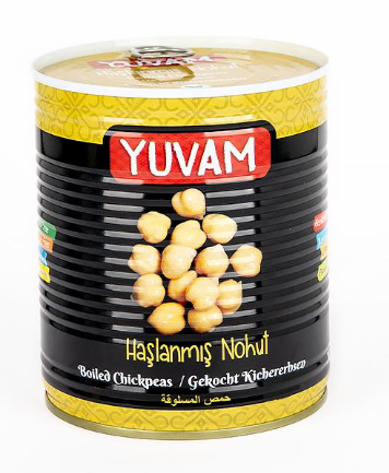 YUVAM 800 GR BOILED CHICKPEAS*6