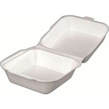 FOAM PLATE HAMBURGER CONTAINER LARGE (150*150*73)*250