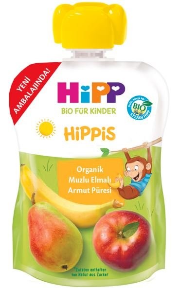 HİPP MAMA ORGANIC 100 GR KIWI BANANA PEAR PURE*6