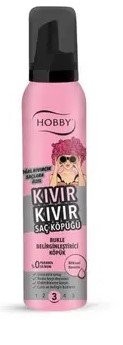 HOBBY HAIR FOAM 150ML CURLY*12