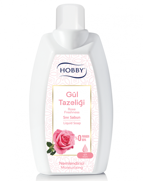 HOBBY 1500 ML SIVI SABUN NATURAL GÜL*8