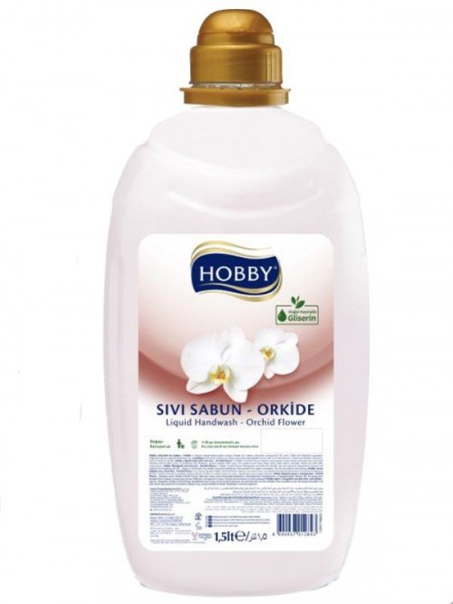 HOBBY 1500 ML LIQUID SOAP ORCHID FLOWER*8
