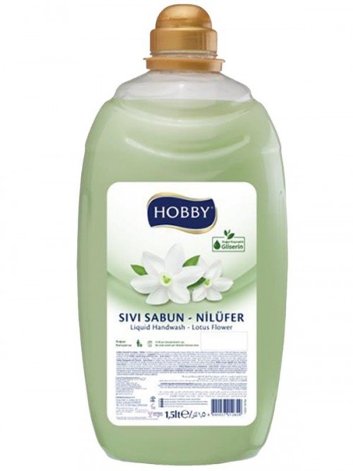 HOBBY 1500 ML SAVON LIQUIDE NILUFER*8