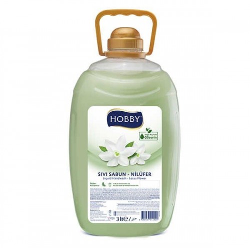 HOBBY 3000 ML SIVI SABUN NİLÜFER*4