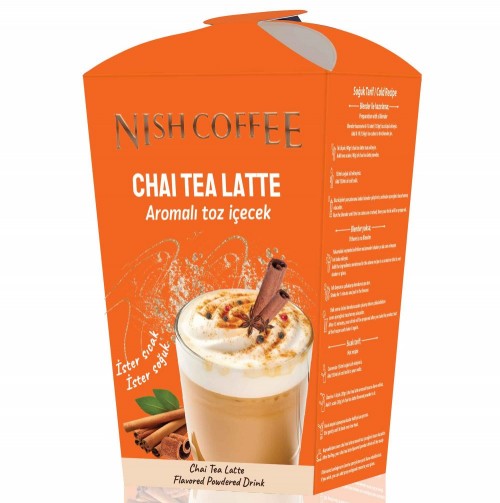 NISH COFFEE POWDER DRINK 250 GR CHAI TEA LATTE*24