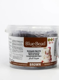 BLUE BEAD 1 KG DARK BROWN SUGAR DOUGH*12