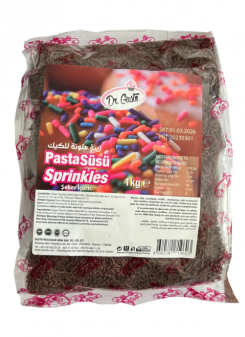 PAS.DR.GUSTO CAKE DECORATION COCOA 1 KG*25