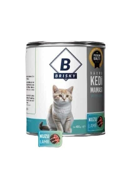 BRISKY 400 GR KONSERVE KEDİ YAVRU KUZU ETLİ *12