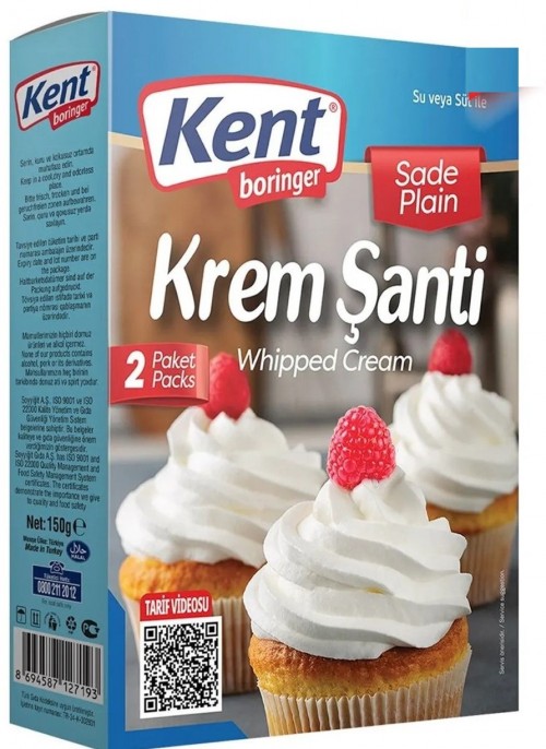 KENT BORİNGER KREM ŞANTİ 75GR 2Lİ*12