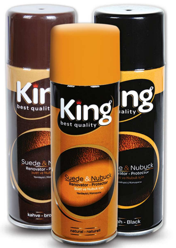 NEW KING 250 ML SPRAY SUÈDE ET NUBUCK NATUREL*24