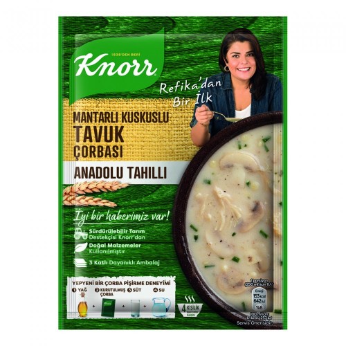 KNORR LOCAL MUSHROOM CUSCOUS AND CHICKEN SOUP*12