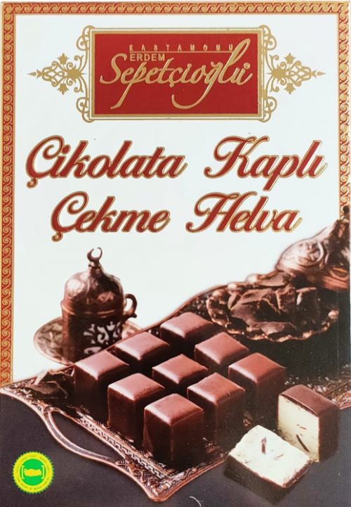 SEPETÇİOĞLU CHOCOLATE COATED PULLED HALVA 160 GR*16