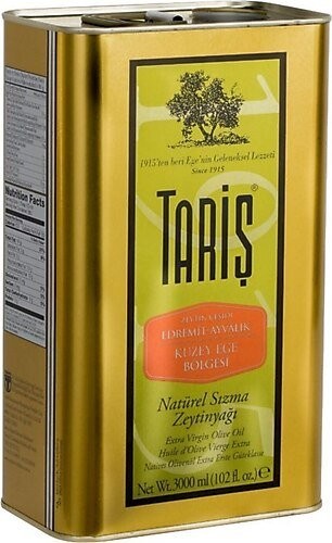 TARİŞ EXTRA VIRGIN 3 LT OLIVE OIL TNK*6TARİŞ EXTRA VIRGIN 3 LT OLIVE OIL TIN *6