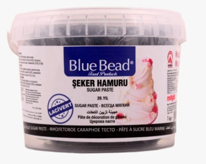 BLUE BEAD 1 KG KOYU MAVİ ŞEKER HAMURU*12