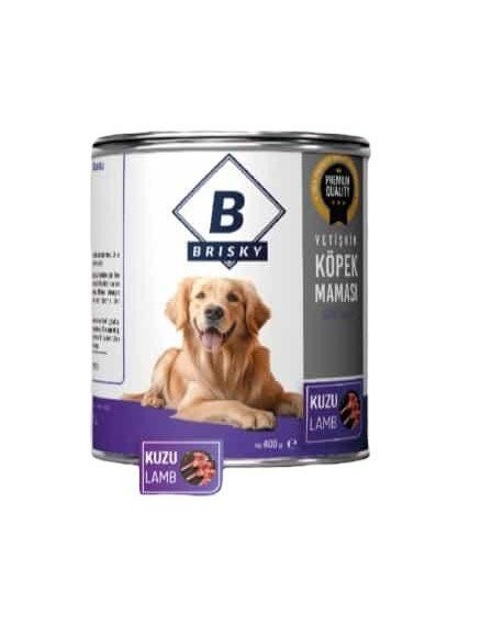 BRISKY 400 GR KONSERVE KÖPEK YETİŞKİN KUZU ETLİ*12