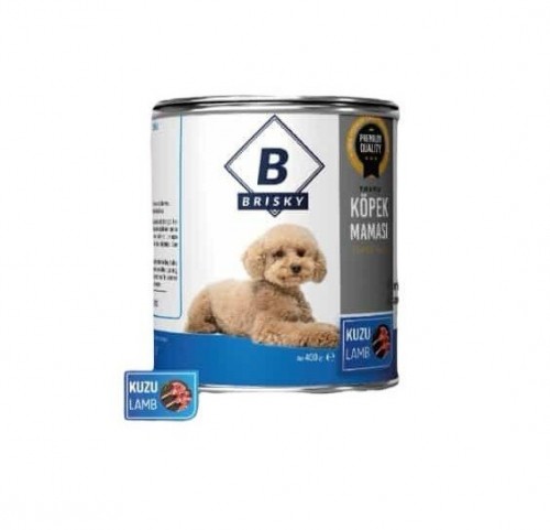 BRISKY 400 GR KONSERVE KÖPEK YAVRU KUZU ETLİ*12