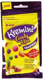 ÜLKER (1838-07) KREMİNİ BONBONS TOFFEE FRUITS TROPICAL 30 GR*12