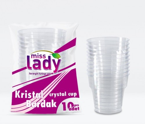 MISS LADY CRYSTAL GLASS 10 PCS *80