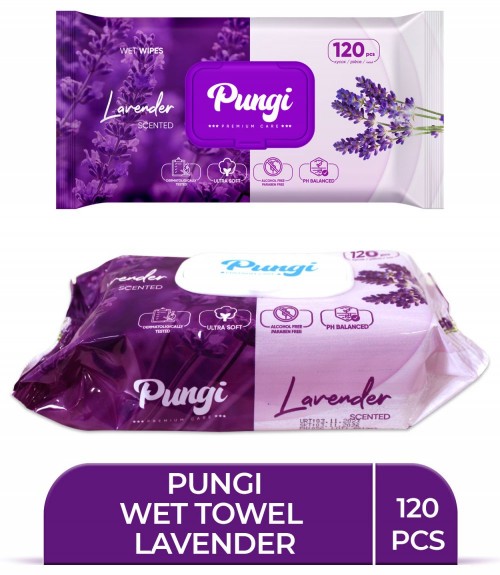 PUNGİ 120 WET TOWEL LAVENDER*18