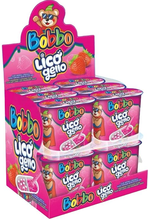 BOBBO LICO GELLO STRAWBERRY 45 GR*12