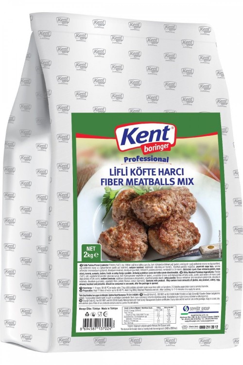 K.BORINGER 2 KG MÉLANGE DE BOULETTES DE VIANDE FIBRE ÉPICES*3