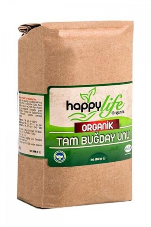 HAPPY LIFE 1000 GR FARINE DE BLÉ COMPLET BIO*12