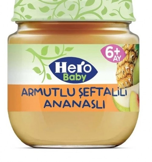 HERO BABY 120 GR (5955-05) ARMUT ŞEFTALİ ANANAS*12