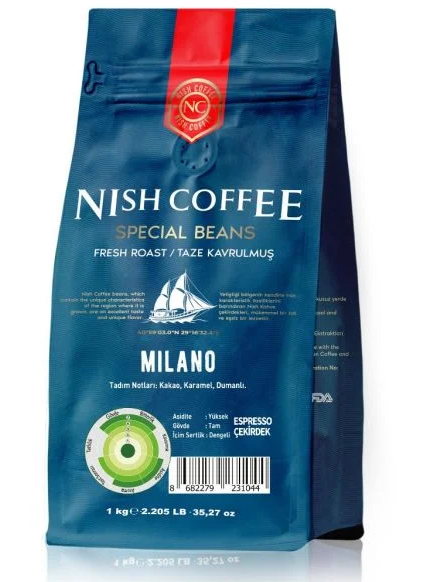 NISH COFFEE ESPRESSO 1000 GR MİLANO*10