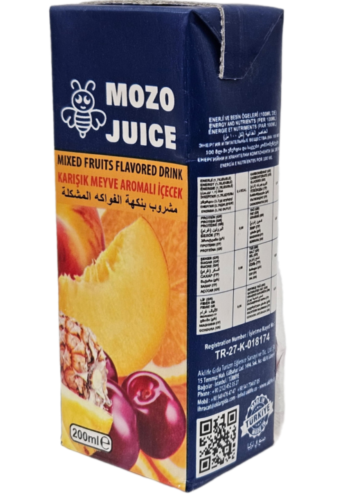 SPİKO/MOZO JUİCE 200 ML MEYVE SUYU KOKTEYL*27