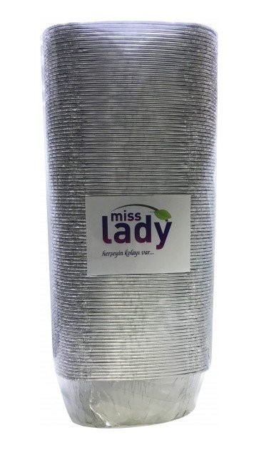 MİSS LADY 100 LÜ ALÜMİNYUM SÜTLAÇ KABI*30