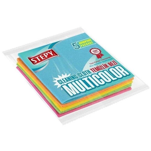 STEPY CLOTH 5 PACK COLORÉ (34*35)*24