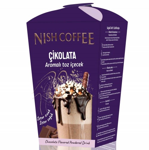 NISH COFFEE POWDER DRINK 250 GR CHOCOLATE*24