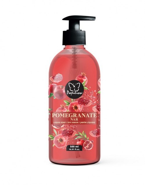 PAPILLON LIQUID SOAP 500 GR POMEGRANATE * 12