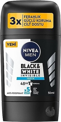 NİVEA STİCK 50ML BAY BLACK&WHITE ORİGİNAL*1