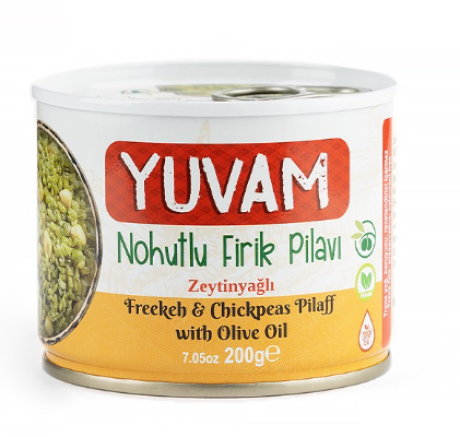 YUVAM 200GR CONC. FİRİK PILAVI AUX POIS CHICHES*24