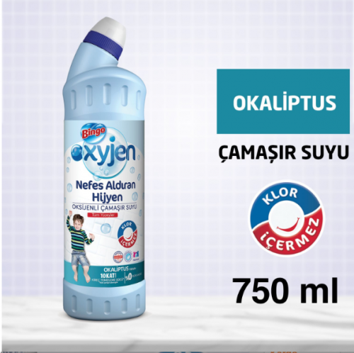 BINGO OXYGENE BLANCHISSANT EUCALYPTUS 750 ML*15