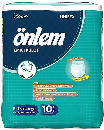 ÖNLEM STD ABSORBENT PANTY PATIENT DIAPER XLARGE(120-160)10*8(120-160)10*8