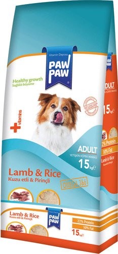 PAW PAW 15 KG ADULT DOG FOOD LAMB*1