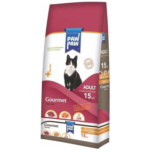 PAW PAW 15 KG NOURRITURE POUR CHAT ADULTE GOURMET*1