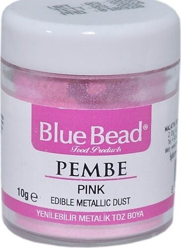 BLUE BEAD 10 GR YENİLEBİLİR METALİK TOZ PEMBE*40