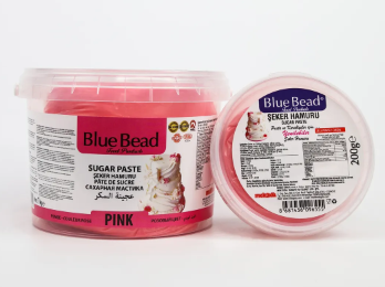 BLUE BEAD 200 GR PEMBE ŞEKER HAMURU*48