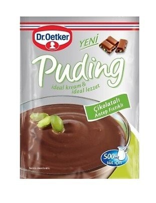 DR.OETKER PUDİNG ÇİKOLATA ANTEP FISTIKLI 100 GR*24